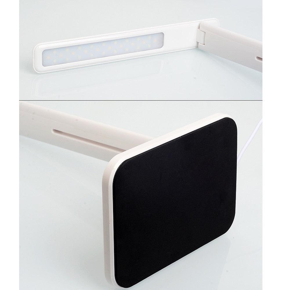 10W LED Desk Lamp with phone Wireless Charger, USB Charging Port, Dimmable Eye-Caring Office Lamp for Work,  Folding Design Decorative Table Lamp Cute Study Lamps for Bedroom Décor