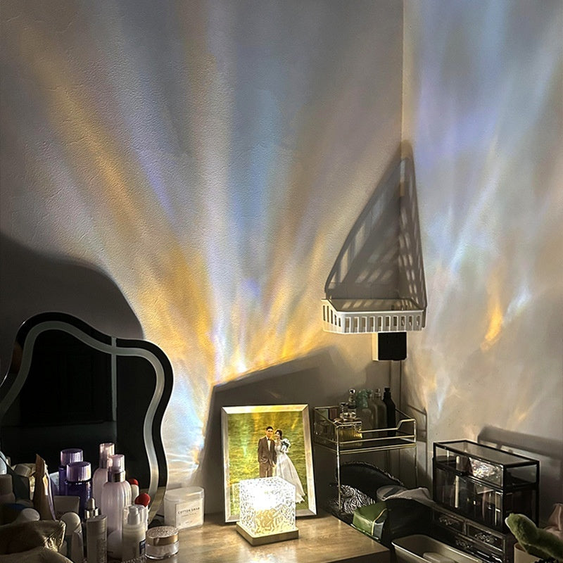 Water-Ripple Projection Lamp – Ambient LED Night Light for Bedroom