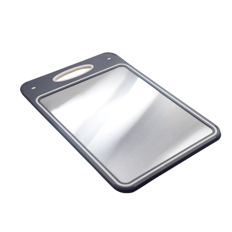 Kitchen double-sided food grade plastic cutting board 304 stainless steel cutting board cutting board