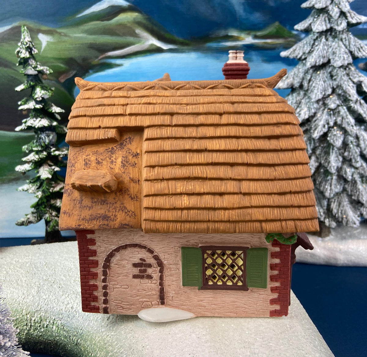 Illuminated Christmas Village Cobb Cottage Dept. 56. Dickens' Village. Seasonal Home Retail Decor. Kids Room Night Light. Gift for Him Her.