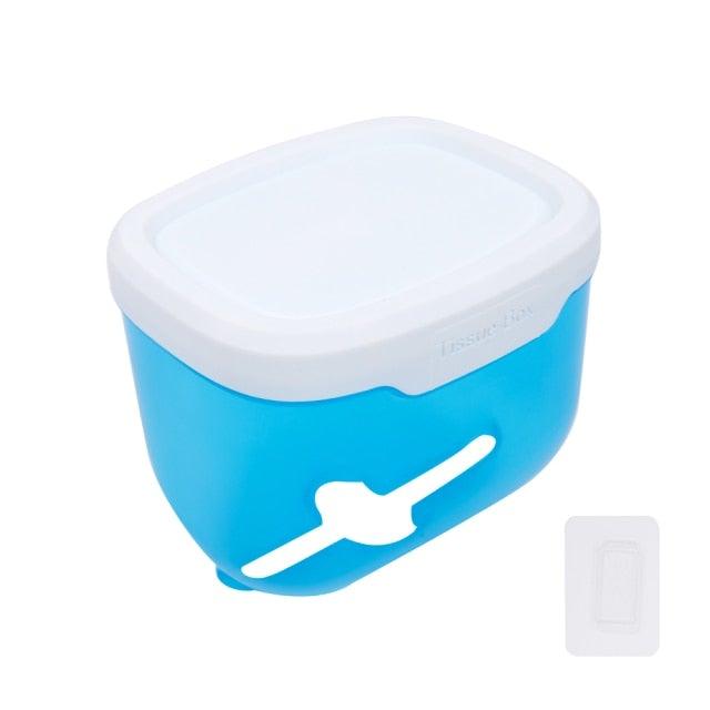 Bathroom Toilet Paper Holder Punch-free Waterproof Storage Box Toilet Paper Storage Rack Paper Towel Kitchen Storage Accessories Waterproof Toilet Paper Holder Wall Mounted Punch Free Paper Dispenser Transparent Storage Box Bathroom Kitchen Supply