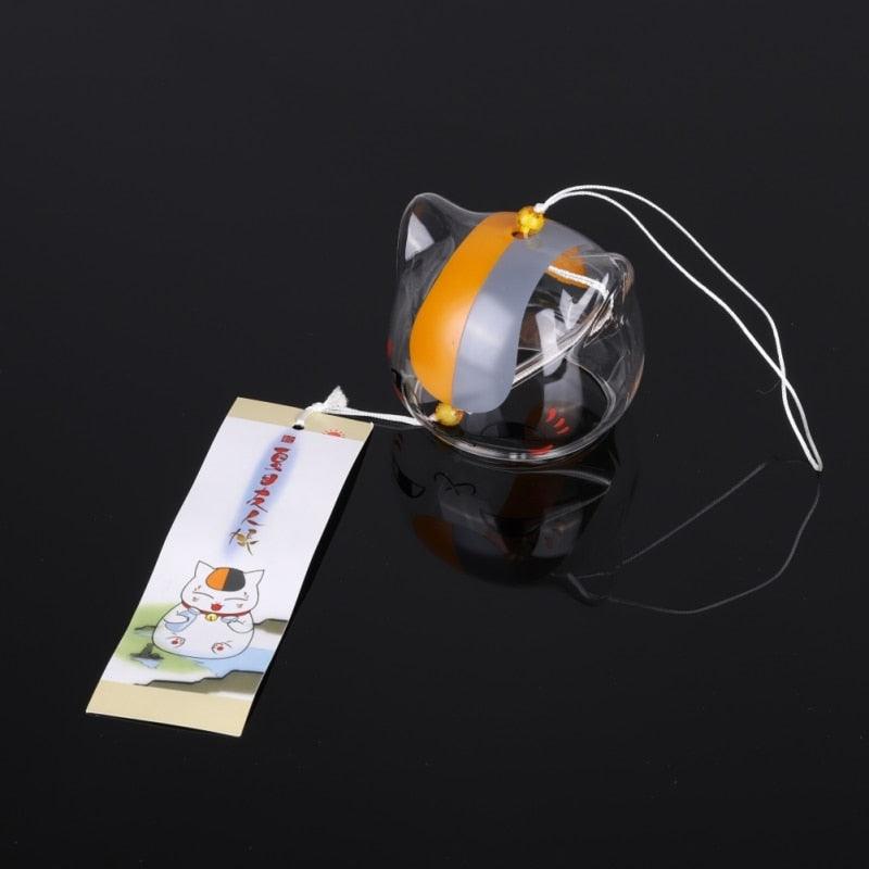 New Glass Cat Pattern Wind Chime Bell Home Garden Hanging Decor DIY Gift Glass Wind Chime Birthday Valentine's Day Gift Home Spa Kitchen Office Decor